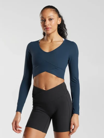 Crossover Long Sleeve Dark Blue